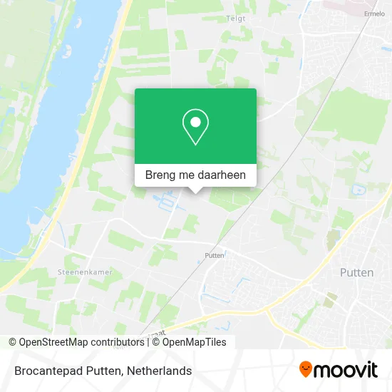 Brocantepad Putten kaart