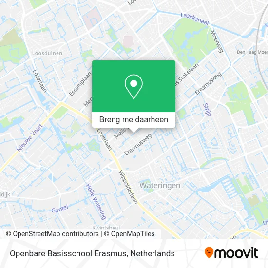 Openbare Basisschool Erasmus kaart