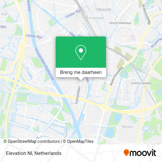 Elevation Nl kaart
