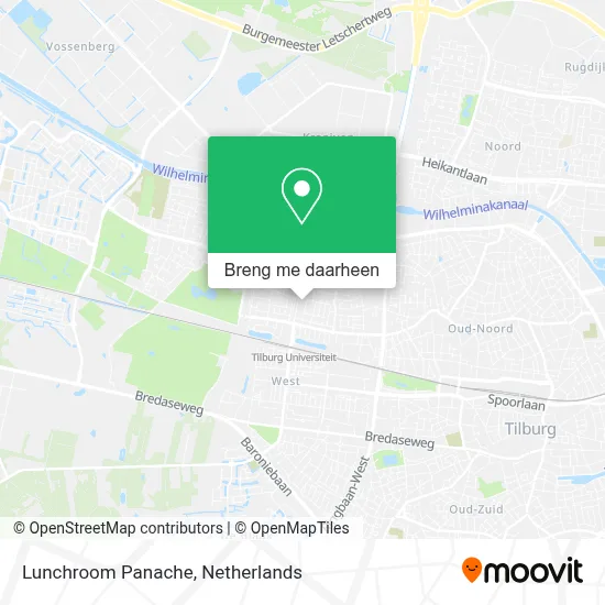 Lunchroom Panache kaart