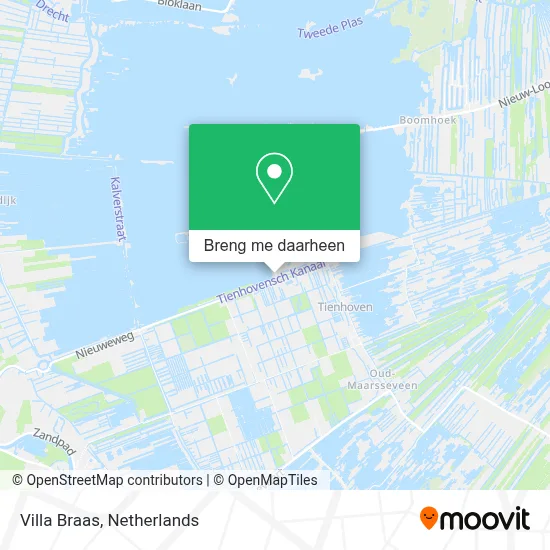Villa Braas kaart
