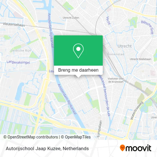 Autorijschool Jaap Kuzee kaart