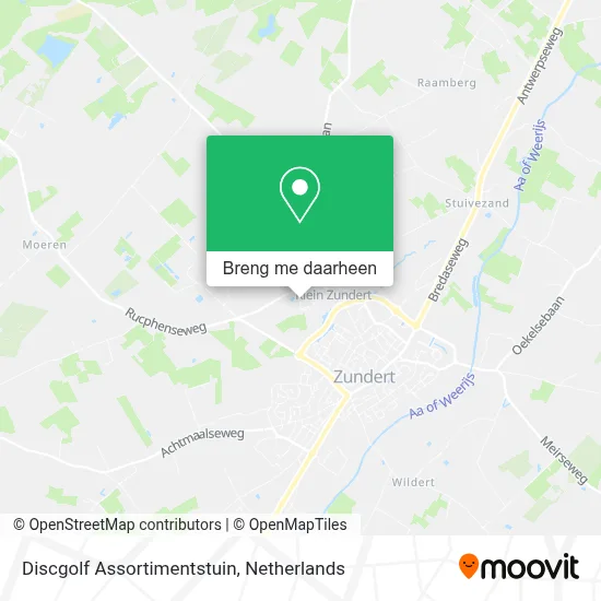 Discgolf Assortimentstuin kaart