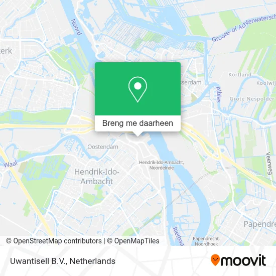 Uwantisell B.V. kaart