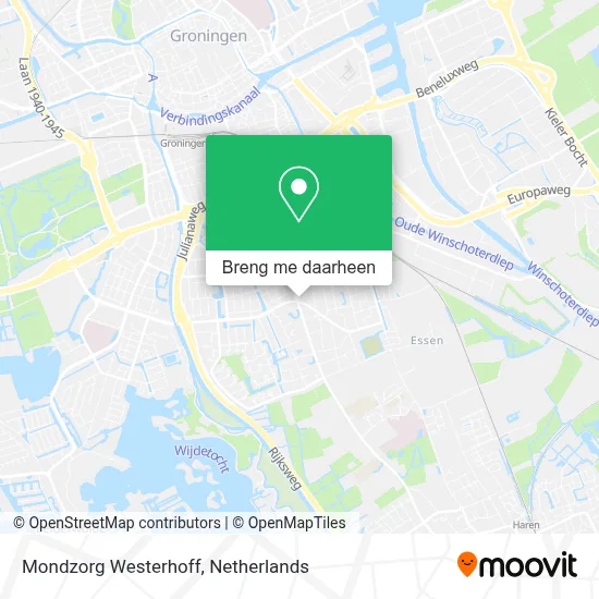 Mondzorg Westerhoff kaart