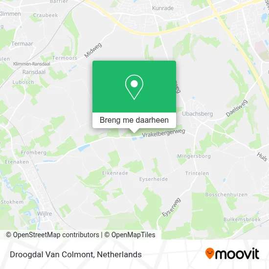 Droogdal Van Colmont kaart