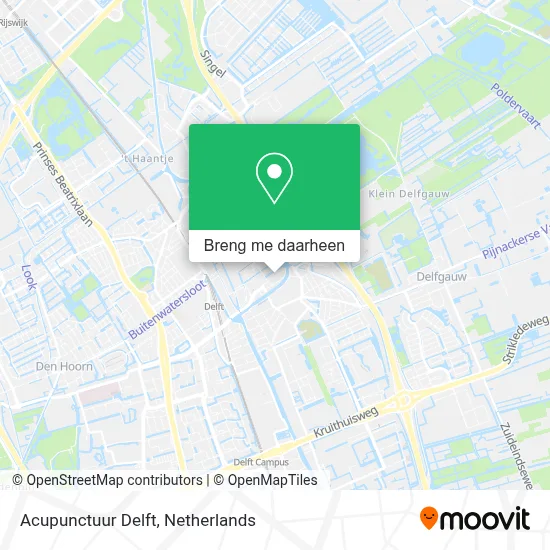 Acupunctuur Delft kaart