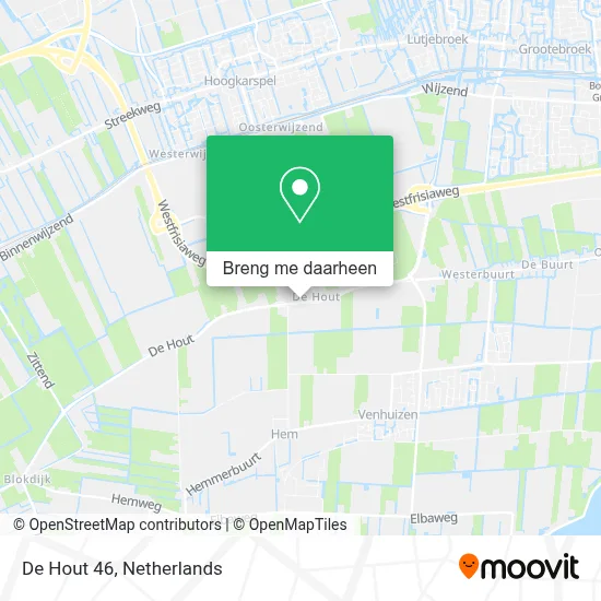 De Hout 46 kaart