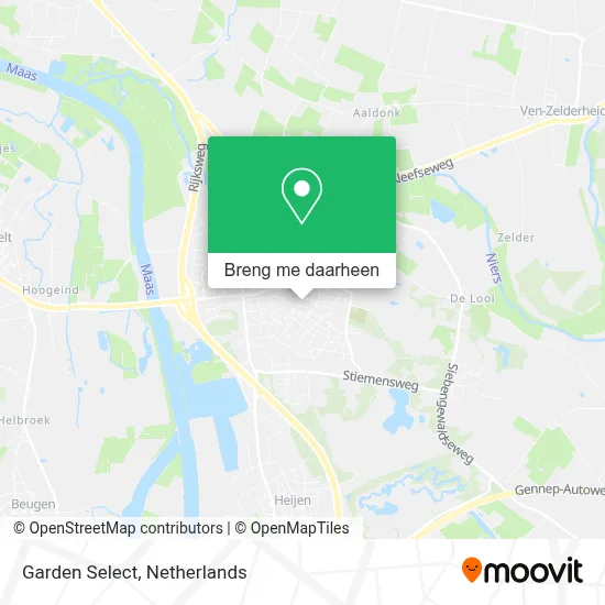 Garden Select kaart