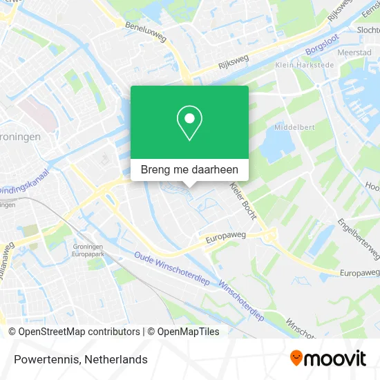 Powertennis kaart