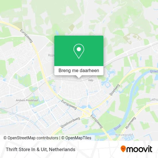 Thrift Store In & Uit kaart