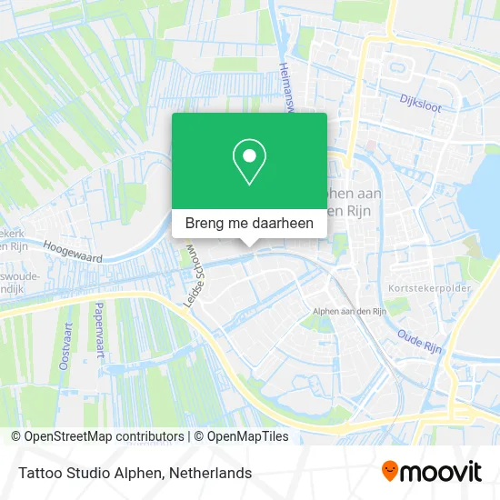 Tattoo Studio Alphen kaart