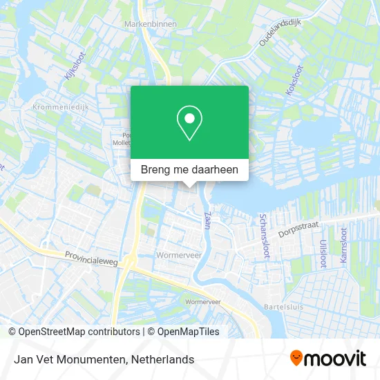 Jan Vet Monumenten kaart