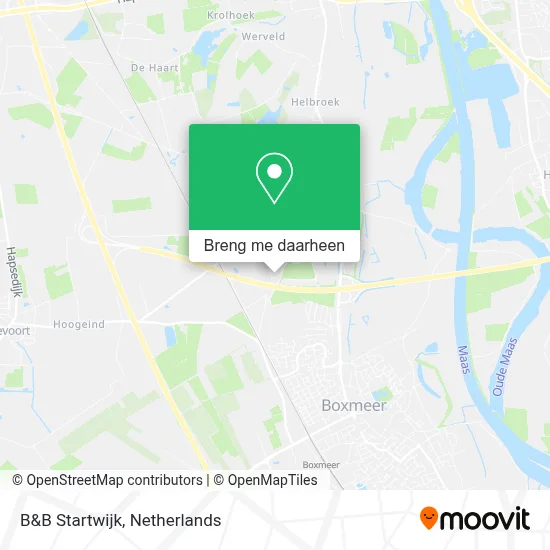 B&B Startwijk kaart