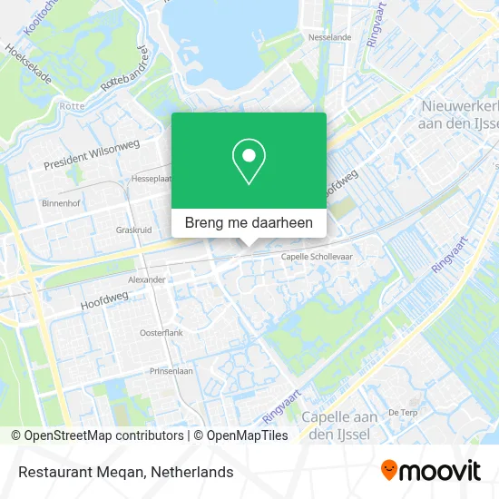 Restaurant Meqan kaart