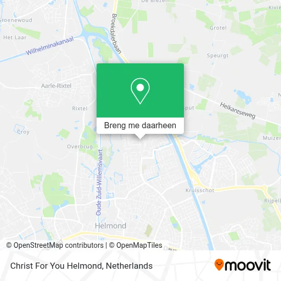 Christ For You Helmond kaart