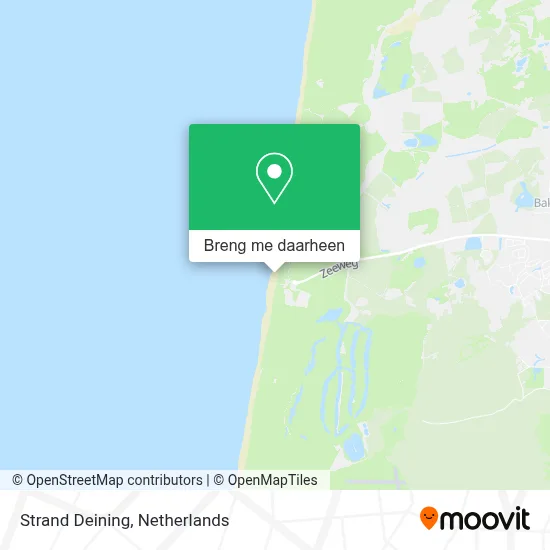 Strand Deining kaart