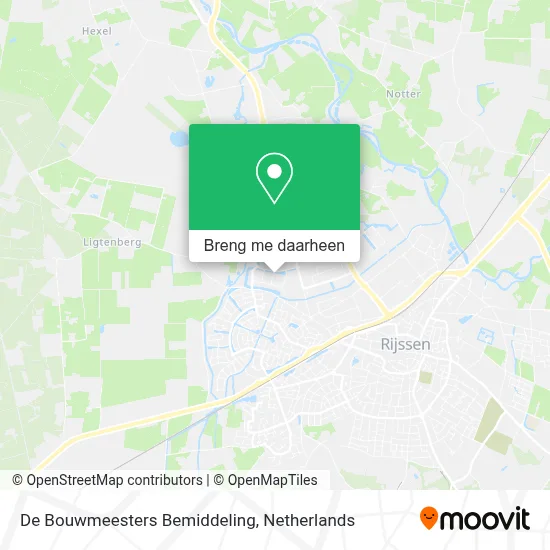 De Bouwmeesters Bemiddeling kaart