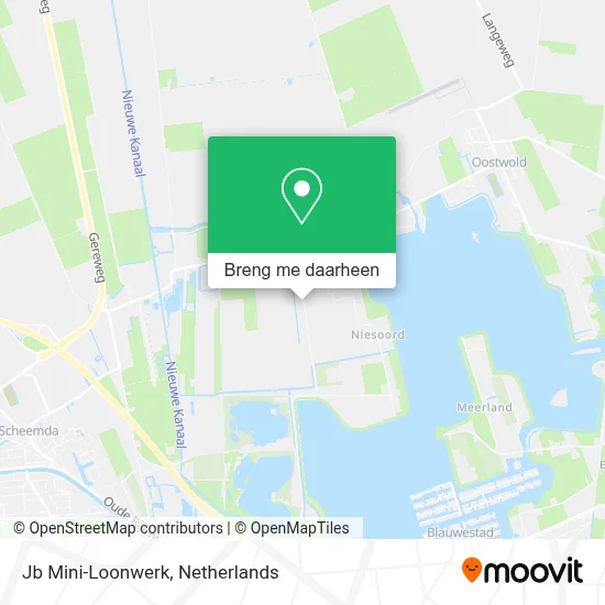Jb Mini-Loonwerk kaart
