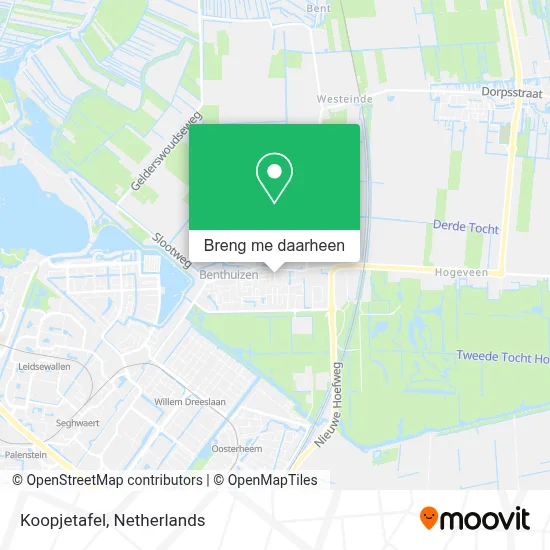 Koopjetafel kaart