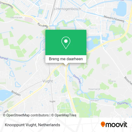 Knooppunt Vught kaart
