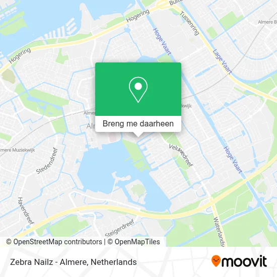 Zebra Nailz - Almere kaart