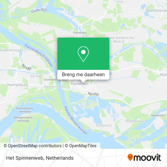 Het Spinnenweb kaart