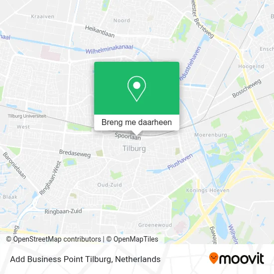 Add Business Point Tilburg kaart