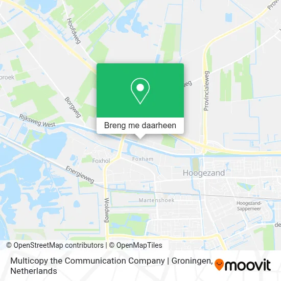 Multicopy the Communication Company | Groningen kaart