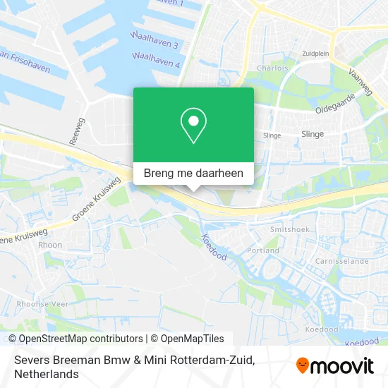 Severs Breeman Bmw & Mini Rotterdam-Zuid kaart