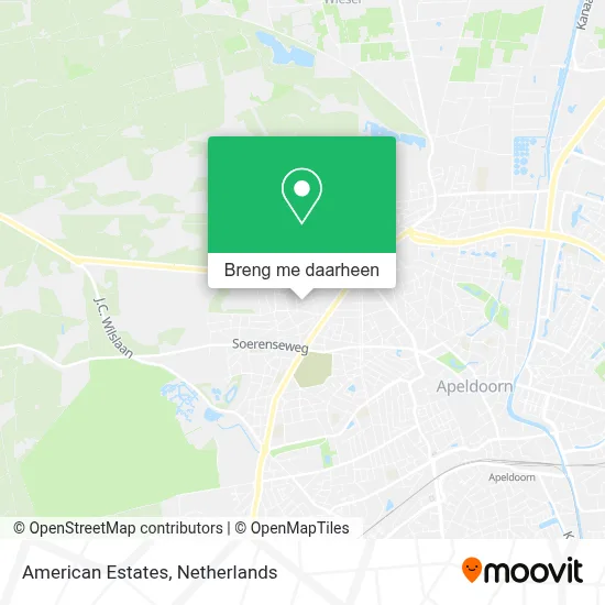 American Estates kaart