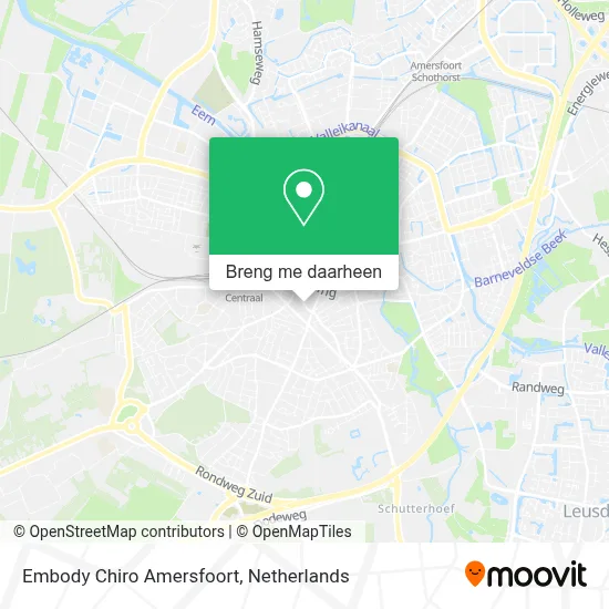 Embody Chiro Amersfoort kaart