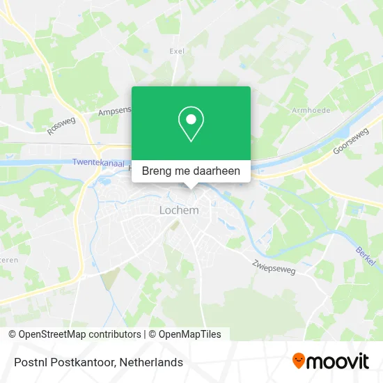 Postnl Postkantoor kaart