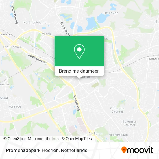 Promenadepark Heerlen kaart