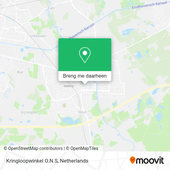 Kringloopwinkel O.N.S kaart