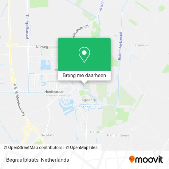 Begraafplaats kaart
