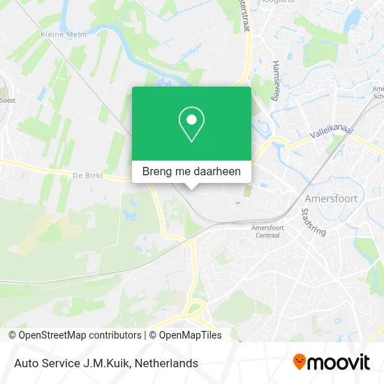 Auto Service J.M.Kuik kaart