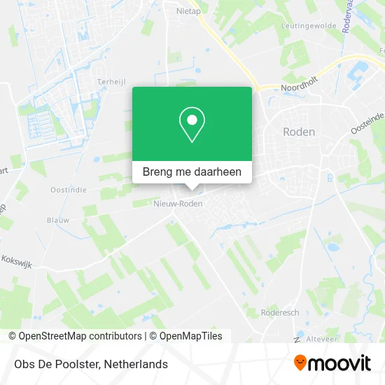 Obs De Poolster kaart