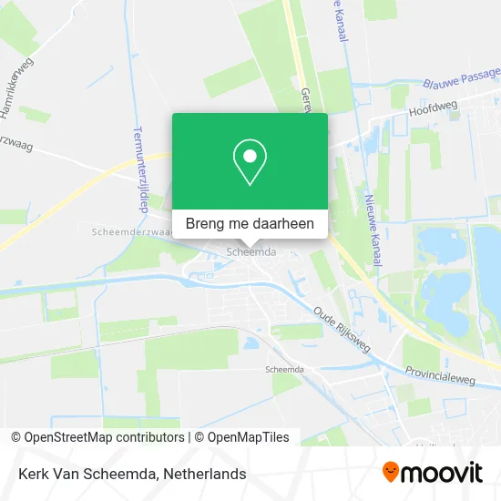 Kerk Van Scheemda kaart