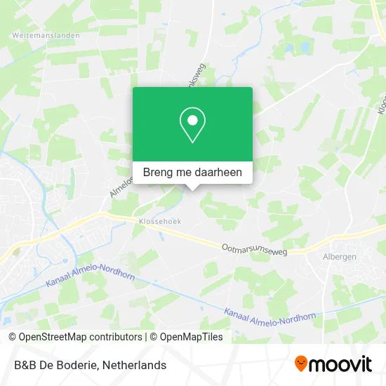 B&B De Boderie kaart
