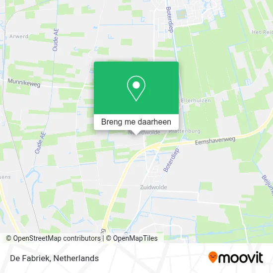 De Fabriek kaart