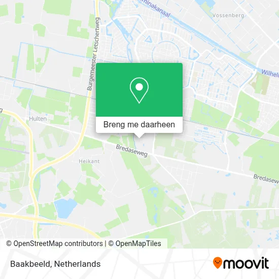 Baakbeeld kaart