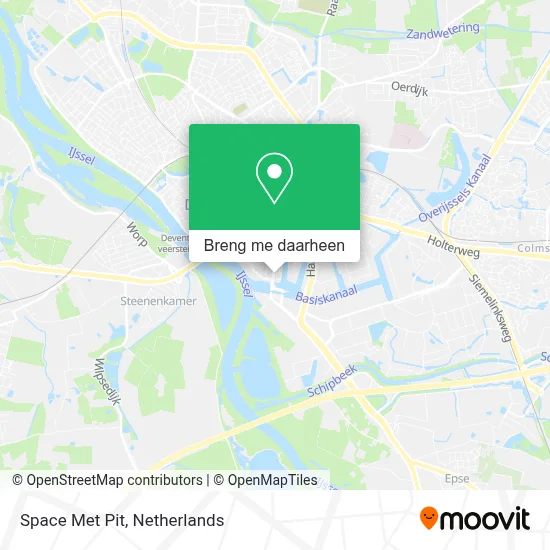 Space Met Pit kaart