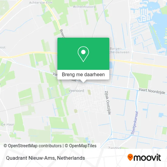 Quadrant Nieuw-Ams kaart