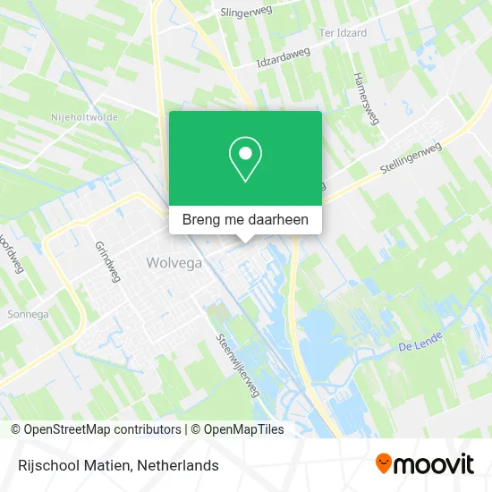 Rijschool Matien kaart
