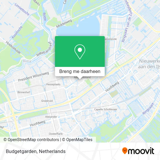 Budgetgarden kaart