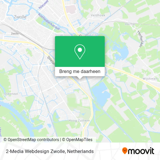 2-Media Webdesign Zwolle kaart