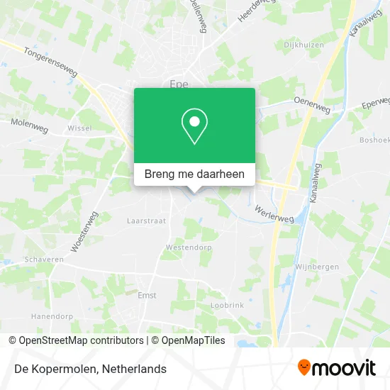 De Kopermolen kaart