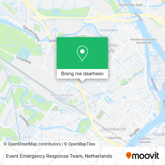 Event Emergency Response Team kaart