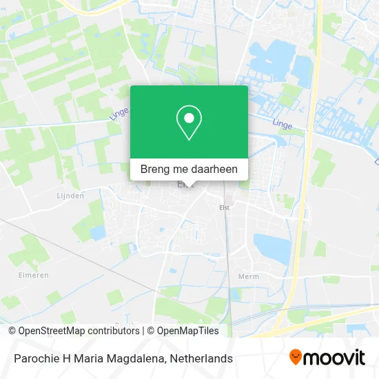Parochie H Maria Magdalena kaart